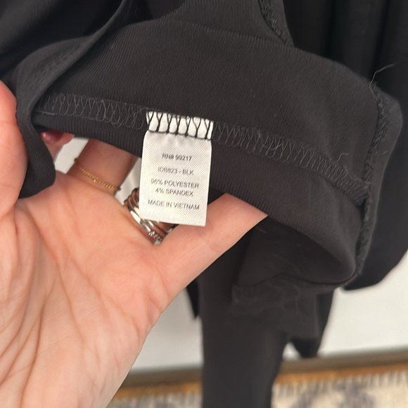 NEW Charming Charlie Wrap Style Midi Dress - Black - Small - Picture 11 of 12